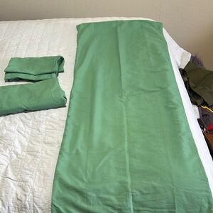 3 room Essentials Green Pillow Set Bedding 3 pieces same size .